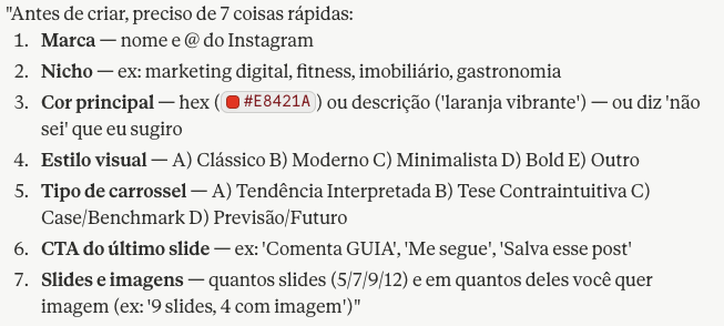 Passo 02 — Responda perguntas
